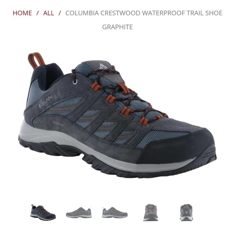 Columbia Crestwood hiking/ trail shoes